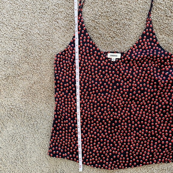 L’Agence Silk V-Neck Camisole Gabriella Tank - Picture 13 of 14